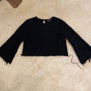 Fifth label black cropped blouse